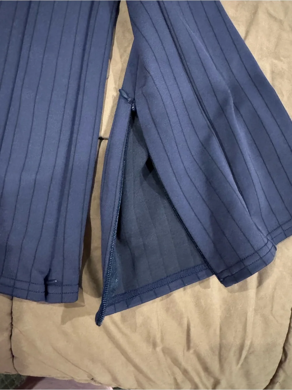 ALO Blue Ribbed 2-Piece Activewear Set
